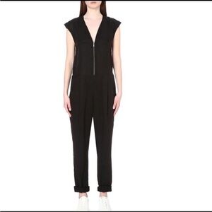 The Kooples Satin Zip Jumpsuit